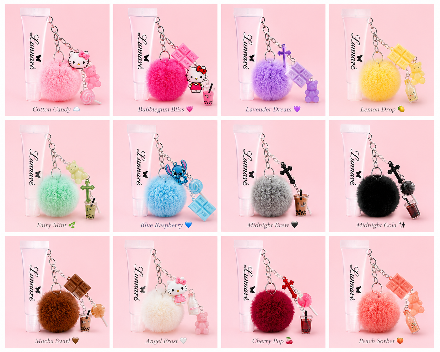 Lip Gloss Keychains